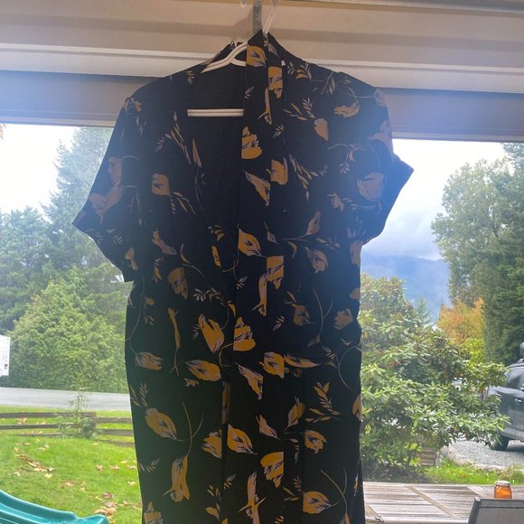Modcloth Black Floral Dress - Picture 1 of 1